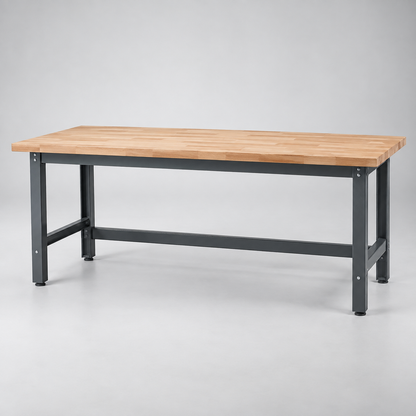 Werkbank mit Unterschrank 200 cm – originale generierte Katalogansicht